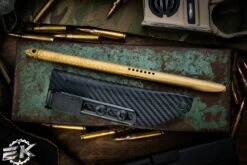 Microtech Knives Tac-P Gold Tactical Spike Penetrator Kubaton Tool 112-1TINS