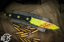 Microtech Socom Alpha Zombie Fixed Blade Knife Black G10 5" Tanto 114-1Z -Best Knifes Shop 114 1 Z 76070.1688756848