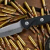 Microtech Socom Alpha Mini Fixed Blade Knife Black G10 3.75" Tanto Stonewash 114M-10