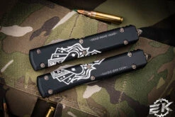 Microtech Ultratech Set Dead Mans Hand Hellhound/Warhound 3.4" Bronze 119-13SET-DMS -Best Knifes Shop 119 13 SET DMS 3 46912.1678291746