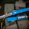 Microtech Ultratech Hellhound Razor OTF Automatic Knife Blue 3.4" Stonewash 119R-10BLS 1 Microtech Ultratech Hellhound Razor OTF Automatic Knife Blue 3.4" Stonewash 119R-10BLS -Best Knifes Shop 119R 10 BLS 2 95967.1678171867