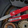 Microtech Ultratech Red OTF Automatic 3.4" Bayonet Stonewash 120-10RD -Best Knifes Shop 120 10 RD 2 89152.1668283513