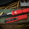 Microtech Ultratech OTF Automatic Knife Red 3" Bayonet Black 120-1RD 2 Microtech Ultratech OTF Automatic Knife Red 3" Bayonet Black 120-1RD -Best Knifes Shop 120 1 RD 2 02859.1681985079