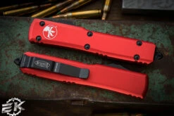 Microtech Ultratech OTF Automatic Knife Red 3" Bayonet Black 120-1RD -Best Knifes Shop 120 1 RD 2 52116.1681985081