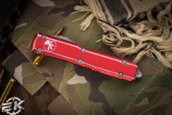 Microtech Ultratech OTF Automatic Knife Distressed Red 3.4" Drop Point Serrated Stonewash 121-11DRD 8 Microtech Ultratech OTF Automatic Knife Distressed Red 3.4" Drop Point Serrated Stonewash 121-11DRD -Best Knifes Shop 121 11 DRD 2 65766.1679275000