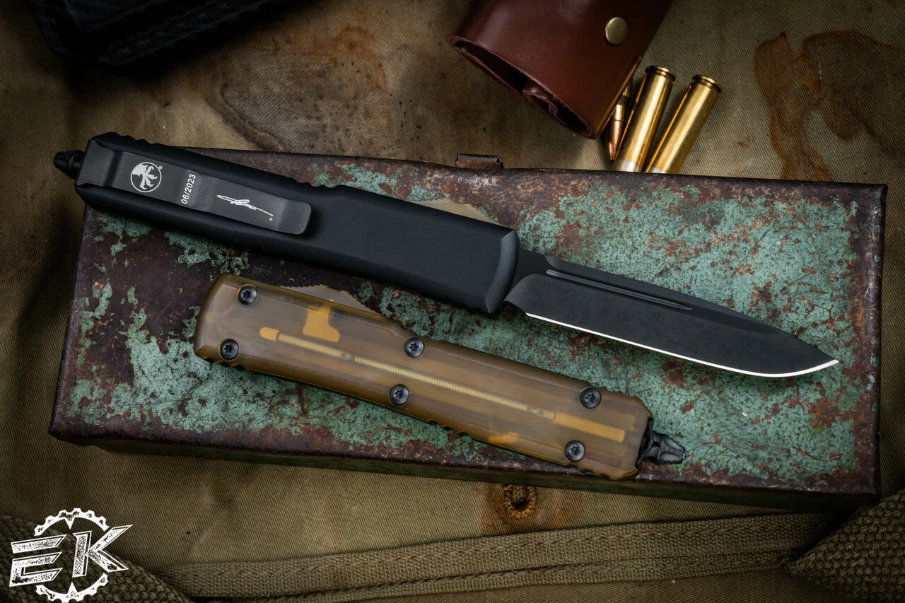 Microtech Ultratech Ultem OTF Knife 3.4" MagnaCut DLC Drop Point 121-1DLCTULS 5 Microtech Ultratech Ultem OTF Knife 3.4" MagnaCut DLC Drop Point 121-1DLCTULS - Image 3