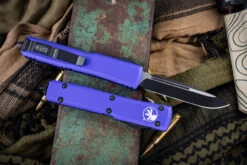 Microtech Ultratech OTF Automatic Knife Purple 3.4" Drop Point Black 121-1PU -Best Knifes Shop 121 1 PU 2 19088.1664561574