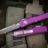 Microtech Ultratech Violet OTF Knife 3.4" S/E Drop Point Satin 121-4VI 1 Microtech Ultratech Violet OTF Knife 3.4" S/E Drop Point Satin 121-4VI -Best Knifes Shop 121 4 VI 2 77707.1678171601