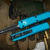 Microtech Ultratech OTF Automatic Knife Turquoise 3.4" Dagger Black 122-1TQ -Best Knifes Shop 122 1 TQ 17310.1687818831