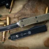 Microtech Ultratech OTF Knife Frag OD Green G10 3.4" Tanto Black 123-1FRGTODS -Best Knifes Shop 123 1 FRGTODS 2 84843.1686175029