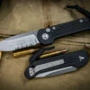Microtech LUDT Automatic Folding Knife 3.4" Black Stonewash Serrated 135-11 1 Microtech LUDT Automatic Folding Knife 3.4" Black Stonewash Serrated 135-11 -Best Knifes Shop 135 11 2 25049.1687310157