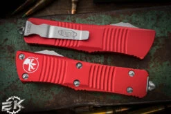Microtech Troodon OTF Automatic Knife Red 3" Dagger Stonewash 138-10RD -Best Knifes Shop 138 10 RD 2 73535.1681883560