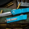 Microtech Troodon OTF Automatic Knife Turquoise 3" Dagger Stonewash 138-10TQ -Best Knifes Shop 138 10 TQ 3 92426.1681883453