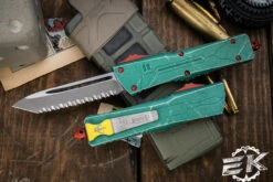 Microtech Combat Troodon Bounty Hunter Star Wars Limited Edition OTF Knife 3.8" Tanto Stonewash Serrated 144-12BH