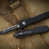 Microtech UTX-70 OTF Automatic Knife 2.4" Dagger Black Serrated 147-3T