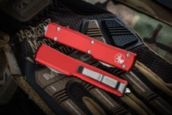 Microtech UTX-70 OTF Automatic Knife Red 2.4" Drop Point Stonewash 148-10RD 7 Microtech UTX-70 OTF Automatic Knife Red 2.4" Drop Point Stonewash 148-10RD -Best Knifes Shop 148 10 RD Closed 07013.1663878500