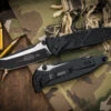 Microtech Socom Elite Manual Folding Knife 4" Tanto Black 161-1T -Best Knifes Shop 161 1 T 2 40488.1678943916