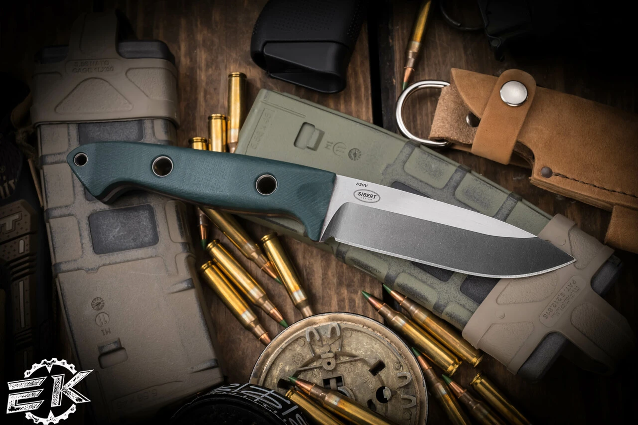 Benchmade 162 Sibert Bushcraft Fixed Blade Knife Green G10 4.43" Satin 162 4 Benchmade 162 Sibert Bushcraft Fixed Blade Knife Green G10 4.43" Satin 162 - Image 2