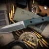 Benchmade 162 Sibert Bushcraft Fixed Blade Knife Green G10 4.43" Satin 162