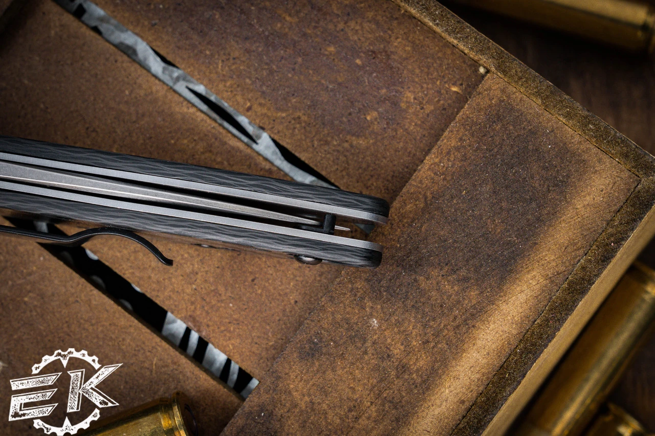 Kershaw Leek Assisted Knife Carbon Fiber 3" Stonewash 1660CF 7 Kershaw Leek Assisted Knife Carbon Fiber 3" Stonewash 1660CF - Image 5