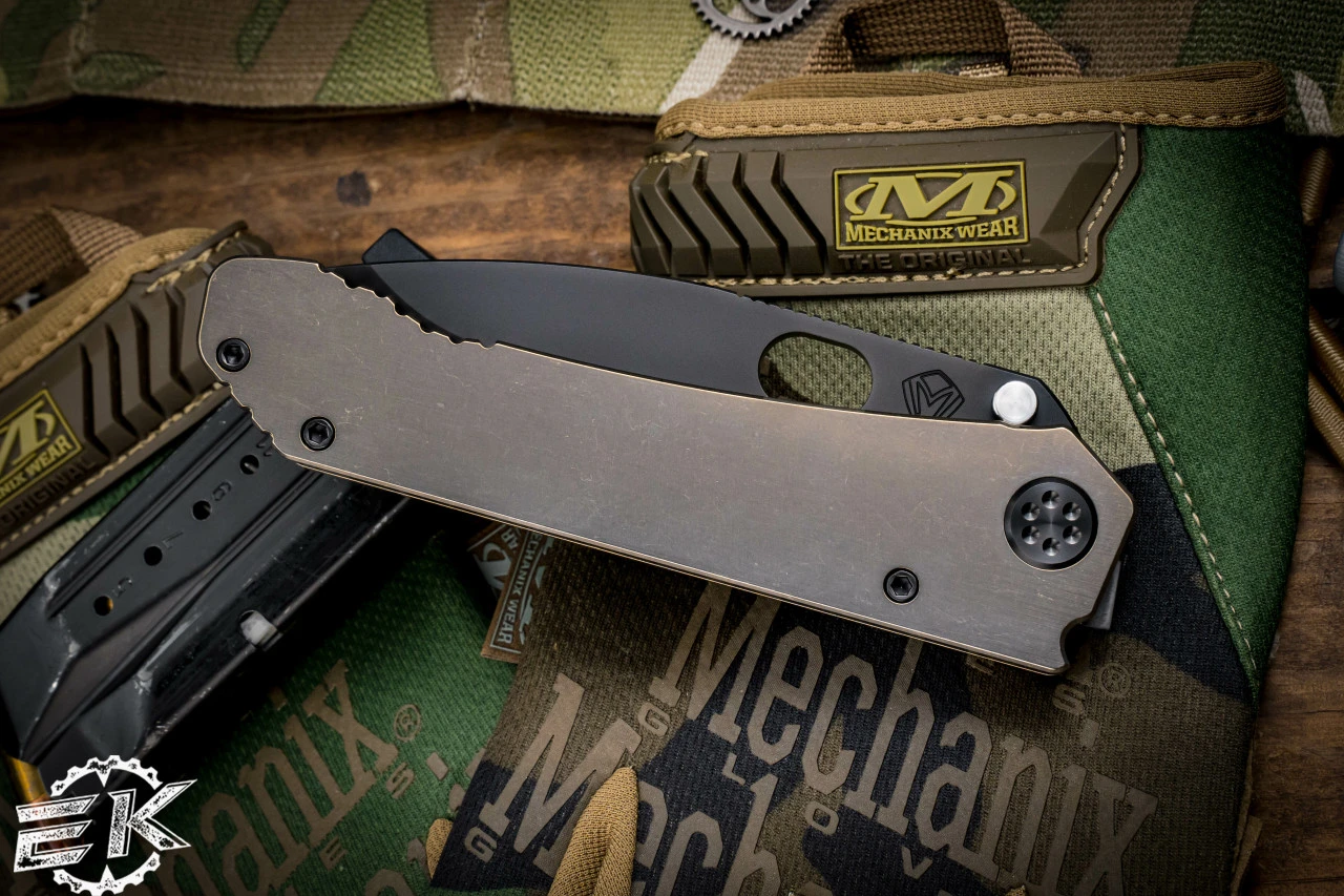 Medford 187 DP Folding Knife Bronze Titanium 3.75" Black PVD Drop Point 5 Medford 187 DP Folding Knife Bronze Titanium 3.75" Black PVD Drop Point - Image 3