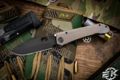 Medford 187 DP Folding Knife Bronze Titanium 3.75" Black PVD Drop Point