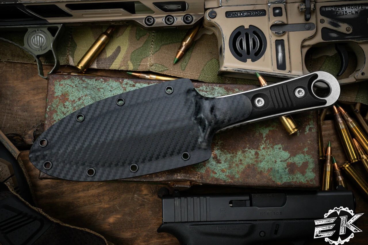 Microtech/Borka Blades SBD Fixed Blade Knife Black G10 4.3" Dagger Stonewash 201-10 4 Microtech/Borka Blades SBD Fixed Blade Knife Black G10 4.3" Dagger Stonewash 201-10 - Image 2