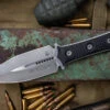Microtech/Borka Blades SBD Fixed Blade Knife Black G10 4.3" Dagger Apocalyptic Stonewash 201-10AP