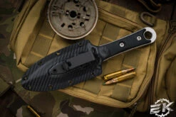 Microtech/Borka Blades SBD Fixed Blade Knife Black G10 4.3" Dagger Serrated 201-12 -Best Knifes Shop 201 12 4 97359.1679154375