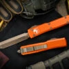 Microtech Ultratech Orange Spartan OTF Automatic Knife 3.4" Bronze 223-13OR -Best Knifes Shop 223 13 OR 2 30220.1677357751