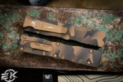 Microtech Dirac Coyote Camo OTF Automatic Knife 3" Dagger 225-1CCS -Best Knifes Shop 225 1 CCS 3 73085.1675024085