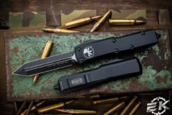 Microtech UTX-85 Spartan OTF Automatic Knife 3.1" Black 230-1T