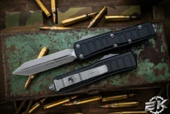 Microtech UTX-85 II Stepside Spartan OTF Automatic Knife 3" Apocalyptic Stonewash 230II-10APS