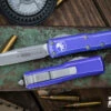 Microtech UTX-85 OTF Automatic Knife Distressed Purple 3.1" Drop Point Stonewash 231-10DPU -Best Knifes Shop 231 10 DPU 99429.1691512571
