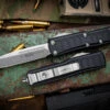 Microtech UTX-85 II Stepside OTF Automatic Knife 3.1" Drop Point Stonewash 231II-10S -Best Knifes Shop 231 II 10 S 88893.1683695015