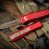 Microtech UTX-85 OTF Automatic Knife Red 3.1" Dagger Bronze Apocalyptic 232-13APRD 1 Microtech UTX-85 OTF Automatic Knife Red 3.1" Dagger Bronze Apocalyptic 232-13APRD -Best Knifes Shop 232 13 APRD 3 76464.1674680977