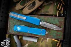Microtech Ultratech Blue OTF Knife 3.4" Apocalyptic Double Full Serrated 122-D12APBL 7 Microtech Ultratech Blue OTF Knife 3.4" Apocalyptic Double Full Serrated 122-D12APBL -Best Knifes Shop 232 13 VI 55850.1676327815