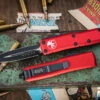 Microtech UTX-85 OTF Automatic Knife Red 3.1" Dagger Black 232-1RD -Best Knifes Shop 232 1 RD 2 65727.1689593382