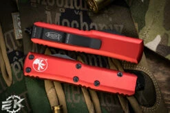 Microtech UTX-85 OTF Automatic Knife Red 3.1" Dagger Serrated Black 232-2RD -Best Knifes Shop 232 2 RD 6 61467.1676588960