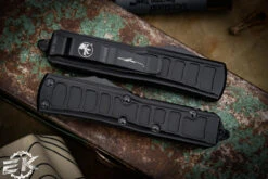 Microtech UTX-85 II Stepside Automatic Knife Black 3" Dagger Double Full Serrated 232II-D3TS 7 Microtech UTX-85 II Stepside Automatic Knife Black 3" Dagger Double Full Serrated 232II-D3TS -Best Knifes Shop 232II D3 TS 3 40903.1675210708