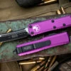 Microtech UTX-85 OTF Automatic Knife Violet 3.1" Tanto Black 233-1VI -Best Knifes Shop 233 1 VI 78181.1685041568