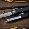 Microtech UTX-85 OTF Automatic Knife 3.1" Tanto Satin 233-4 -Best Knifes Shop 233 4 73800.1683836539