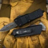 Microtech "Mini Troodon" OTF Automatic Knife 1.9" Dagger Damascus (Cali-Legal) 238-16S -Best Knifes Shop 238 16 S 3 15948.1672790488