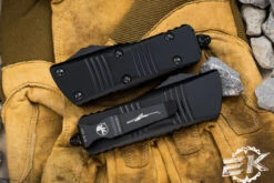 Microtech "Mini Troodon" OTF Automatic Knife 1.9" Dagger Damascus (Cali-Legal) 238-16S -Best Knifes Shop 238 16 S 4 74718.1672790492