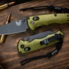 Benchmade Full Immunity AXIS Lock Folding Knife Woodland Green 2.5" Wharncliffe Black 290BK-2 -Best Knifes Shop 290BK 2 2 58097.1683835302