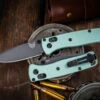 Benchmade Limited Mini Bugout AXIS Lock Knife Sea Foam 2.8" Drop-Point Grey 533GY-06 -Best Knifes Shop 533GY 06 65354.1687538971