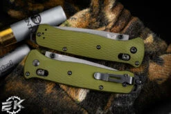 Benchmade Bailout AXIS Lock Knife OD Green 3.4" Tanto Gray Serrated 537SGY-1 -Best Knifes Shop 537SGY 1 2 89724.1675118365