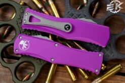 Microtech Hera Violet OTF Automatic Knife 3" Drop Point Apocalyptic Stonewash 703-10APVI -Best Knifes Shop 703 10 APVI 3 46570.1669066496