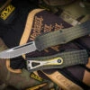 Microtech Hera FRAG Grenade Green OTF Knife 3" Drop Point Stonewash Apocalyptic Serrated 703-12APFRGS -Best Knifes Shop 703 12 APFRGS 03988.1679449675