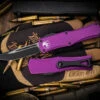 Microtech Hera OTF Automatic Knife Violet 3" Drop Point Black 703-1VI -Best Knifes Shop 703 1 VI 2 15200.1679732370
